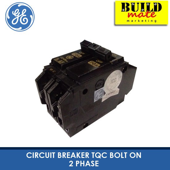 GE Bolt On Circuit Breaker TQC 2 Phase •BUILDMATE• 