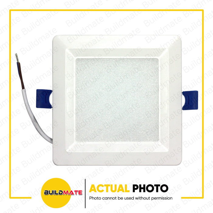 LIGHTHOUSE Recessed Downlight / Panel LED SQUARE  5" 6W DAY LIGHT | WARM WHITE •BUILDMATE• PHLH