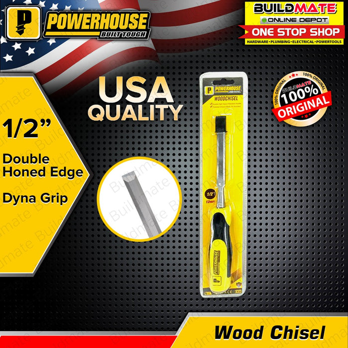 POWERHOUSE Dyna Grip Wood Chisel 1/4" | 3/8" | 1/2" | 5/8" | 3/4" SOLD PER PIECE •BUILDMATE• PHHT