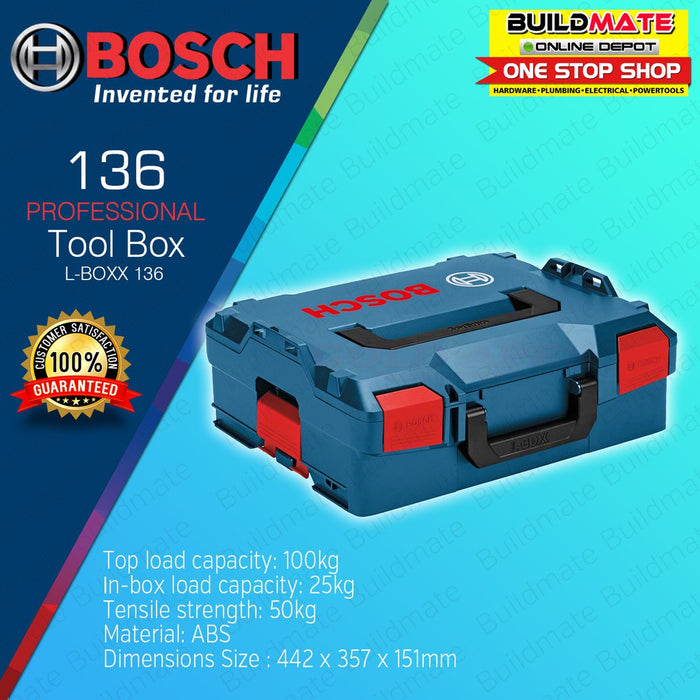 BOSCH Professional Carrying Case Tool Box L-BOXX 136 100% ORIGINAL / AUTHENTIC •BUILDMATE• BLC