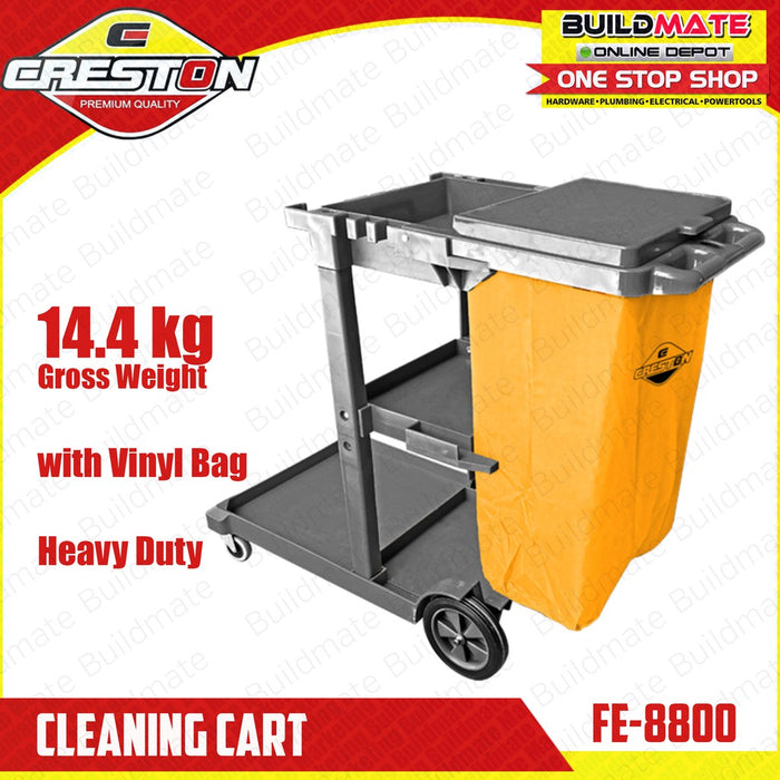 CRESTON Cleaning Cart with Vinyl Bag 14.4kg FE8800 •BUILDMATE•