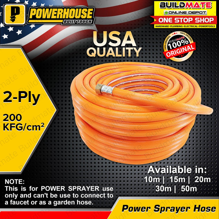 POWERHOUSE 2-Ply Pressure Washer Power Sprayer Hose 10m | 15m | 20m | 30m SOLD PER PIECE PHI