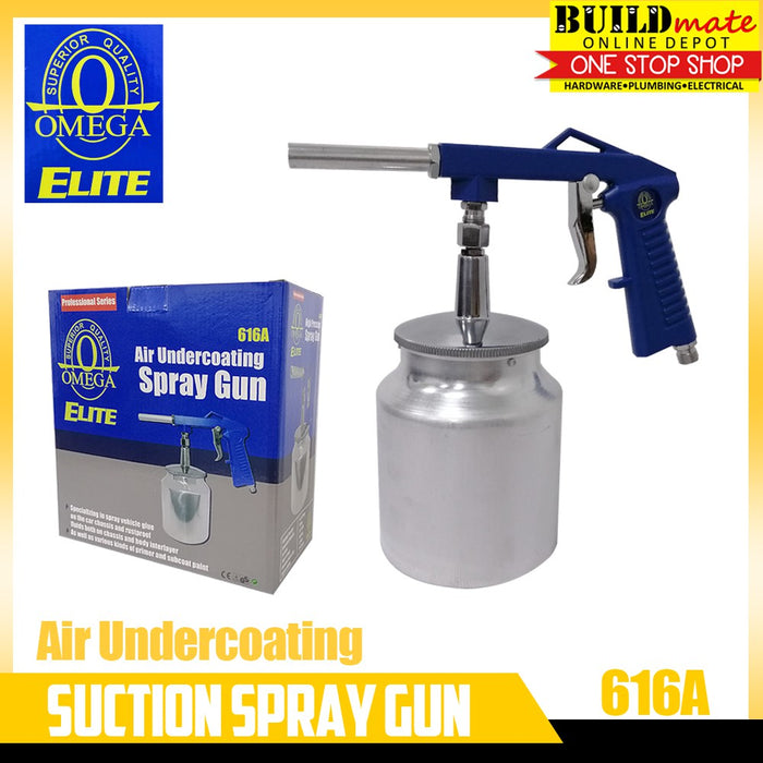 OMEGA ELITE Air Undercoating Rust Proofing Spray Gun 616A PROFESSIONAL •BUILDMATE•