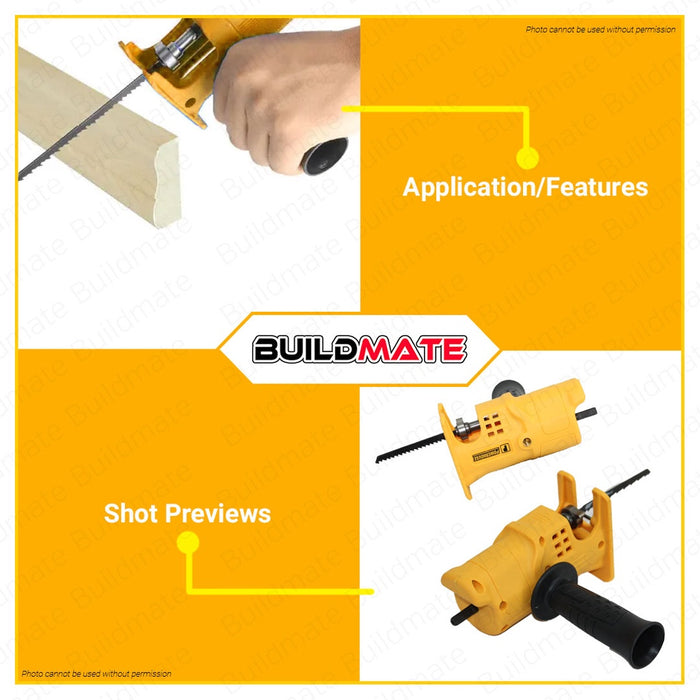 POWERHOUSE Saw Adapter for Electric / Impact Drill FREE 3 Blades SD-235M Reciprocating Jigsaw PHPT