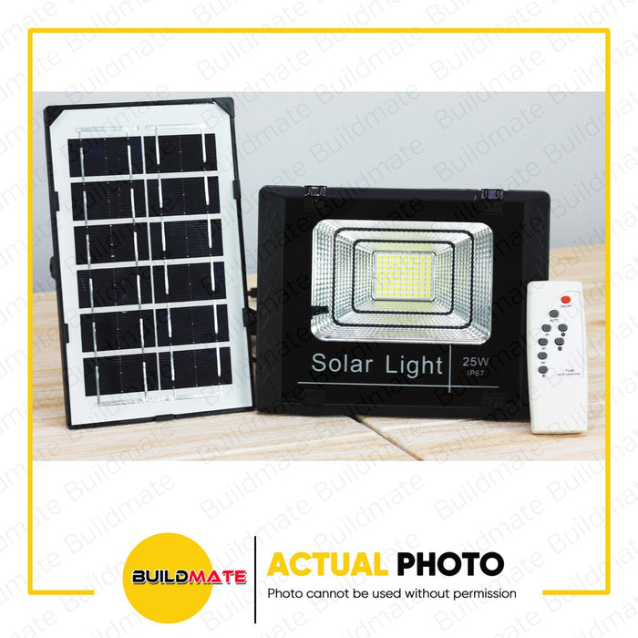 SOLAR Floodlight with Panel 25W IP67 •BUILDMATE•