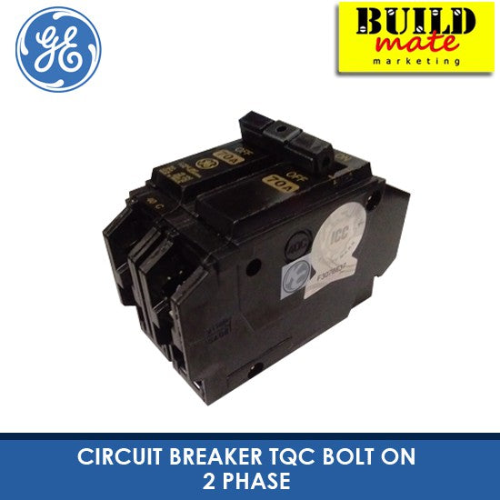 GE Bolt On Circuit Breaker TQC 2 Phase •BUILDMATE• 