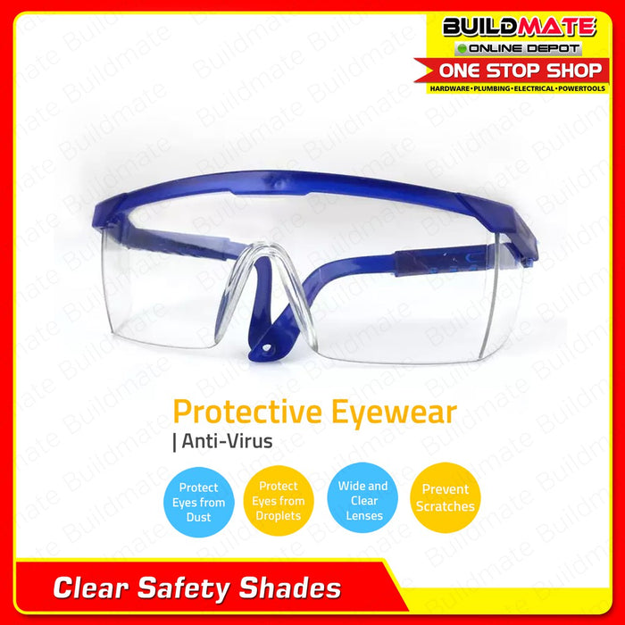 Clear Safety Shades (BLUE) •BUILDMATE•