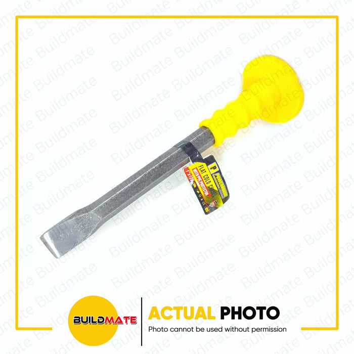 BUILDMATE Powerhouse Cold Chisel with PVC Protector Flat 5/8"x10" | 3/4"x10" - PHHT