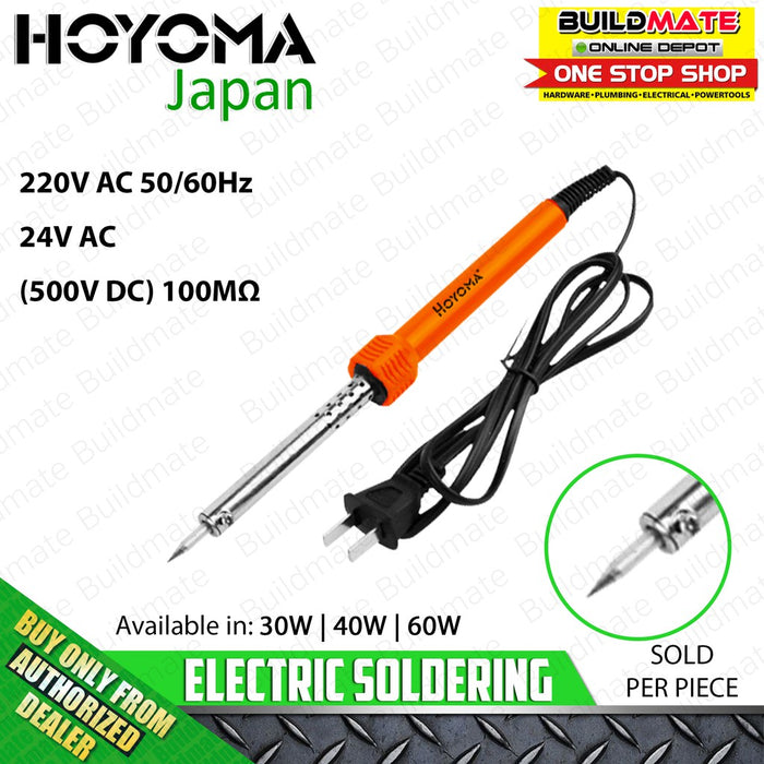 HOYOMA 220V Electric Soldering Iron 30W | 40W | 60W Fastening & Soldering Tools / Heating Tool SOLD PER PIECE •BUILDMATE• HYMHT