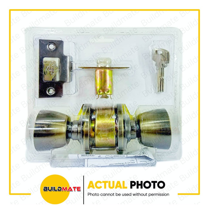 POWERHOUSE PRO SERIES Cylindrical Entrance Lockset PH588ABET Antique Brass  •BUILDMATE• PHDH