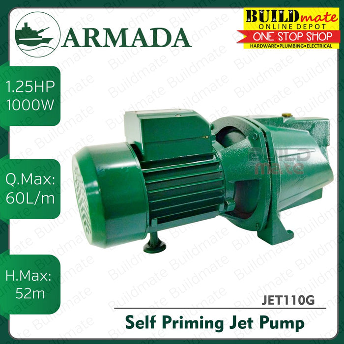 ARMADA 1.25HP Self Priming Jet Pump 1000W JET110G •BUILDMATE•