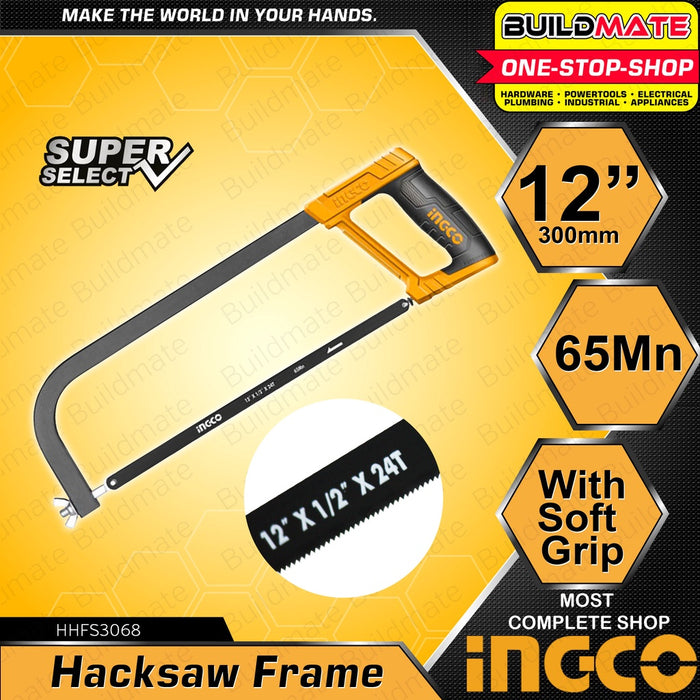 INGCO Hack Saw Hacksaw Frame Heavy Duty 12" HHFS3068 SUPER SELECT 100% ORIGINAL •BUILDMATE• HT2