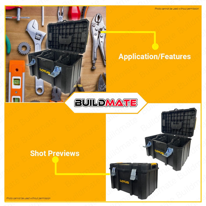 LOTUS X-Connect2 Modular Mid Tool Box Toolbox Organizer Safe Storage LT2XC200 •BUILDMATE•