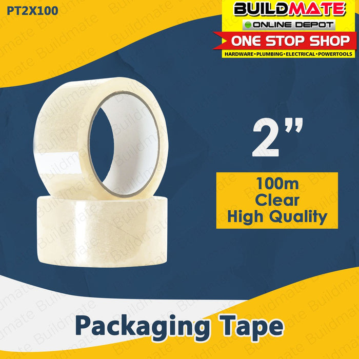 Clear Packaging Tape 2" 100m •BUILDMATE•