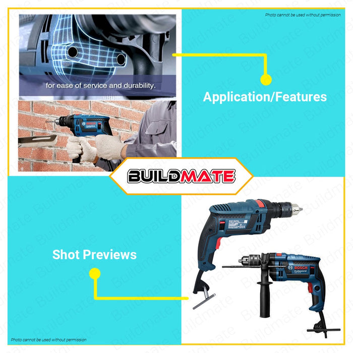 BOSCH 750W Heavy Duty Hammer Impact Drill Driver 16mm with Reverse GSB 16 RE 06012281K0 •BUILDMATE• BPT