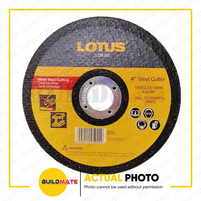 [WHOLESALE] (10PCS) LOTUS Steel Cutter Cutting Disc 4" LCM100 •BUILDMATE•