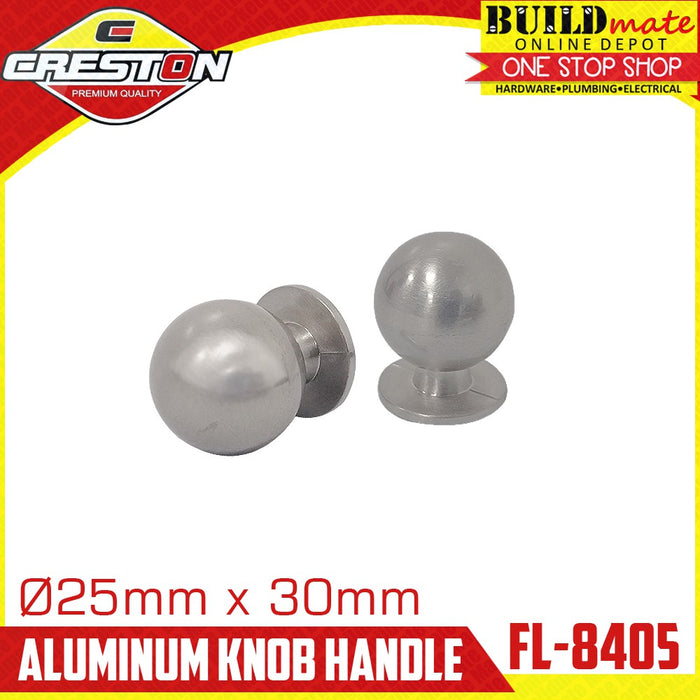 BUILDMATE Creston Aluminum Knob Handle Ø25mm Cabinet Drawer Door Knob Handles SOLD PER PIECE FL-8405 / FL-8418