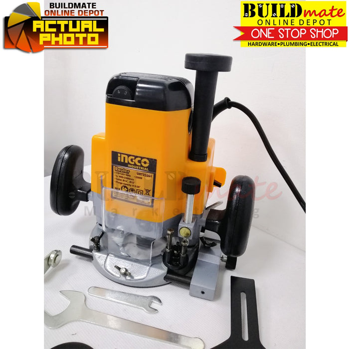 INGCO Electric Router 2200W RT22001-2 +FREE TAPEMEASURE & GLOVES IPT