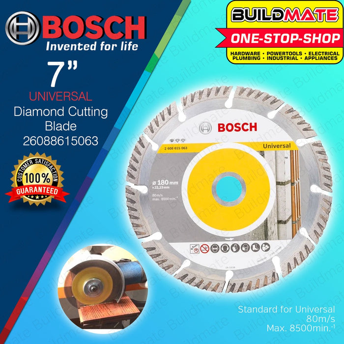 BOSCH Professional 7 Inches 180mm UNIVERSAL Diamond Cutting Saw Blade Standard 26088615063 BAX