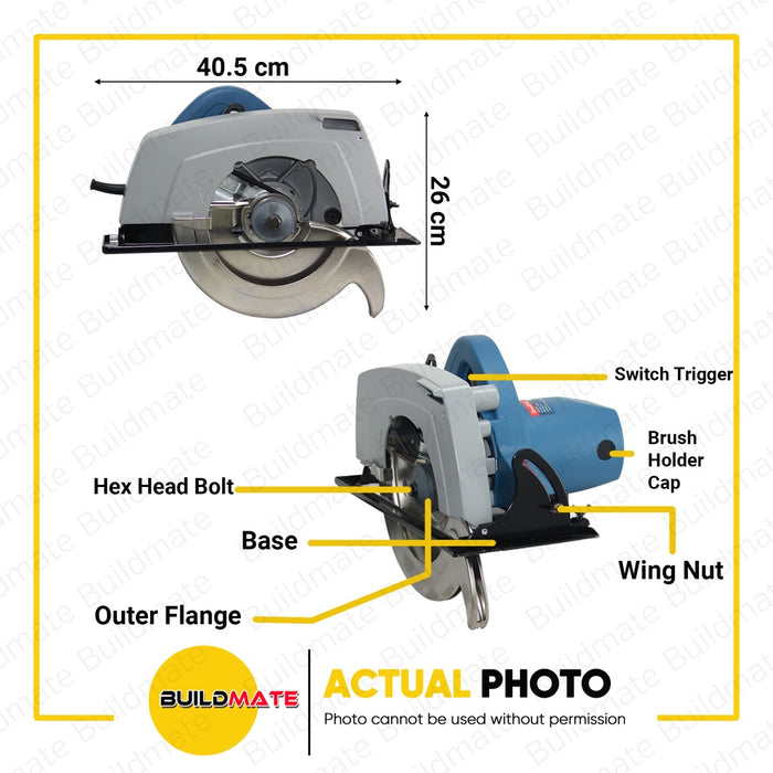 DONG CHENG Electric Circular Saw 1520W DMY235 •BUILDMATE•