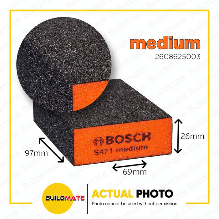 BOSCH Professional Color Foam Sanding Block 69 x 97 x 26 SOLD PER PIECE •BUILDMATE• BAX