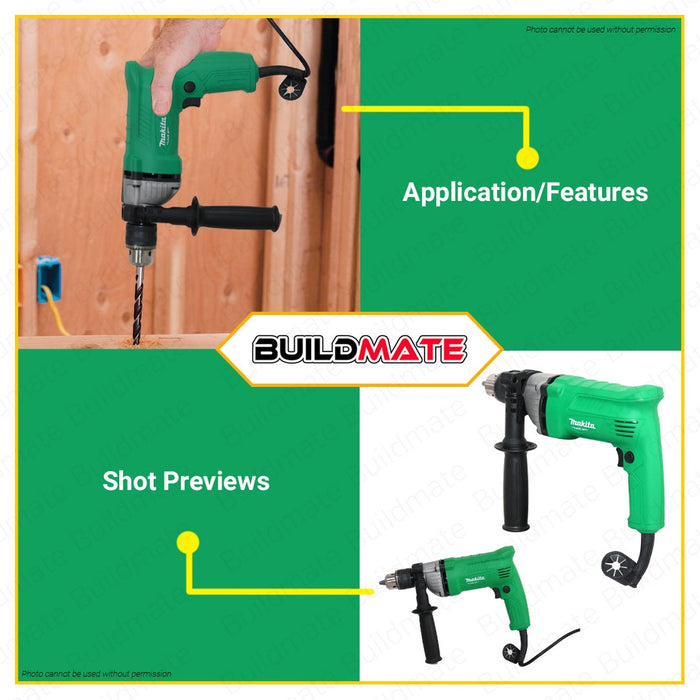 MAKITA High Speed Electric Drill 580W 6.5mm 1/2"  M6202M •100% ORIGINAL / AUTHENTIC •BUILDMATE•