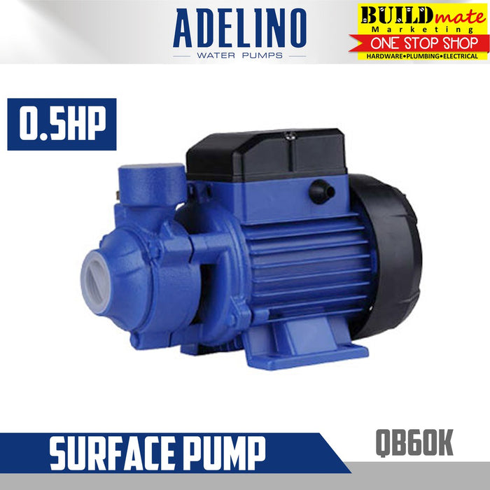 ADELINO Surface Pump 0.5HP QB60K •BUILDMATE• 