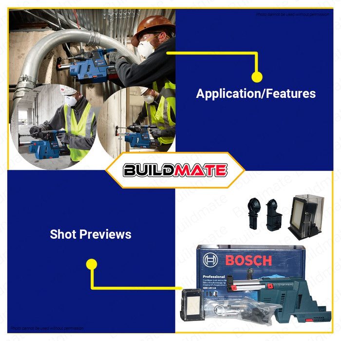 BOSCH Professional Cordless Dust Extraction For Rotary Hammer GDE 18V-16 1600A013FK •BUILDMATE• BPT