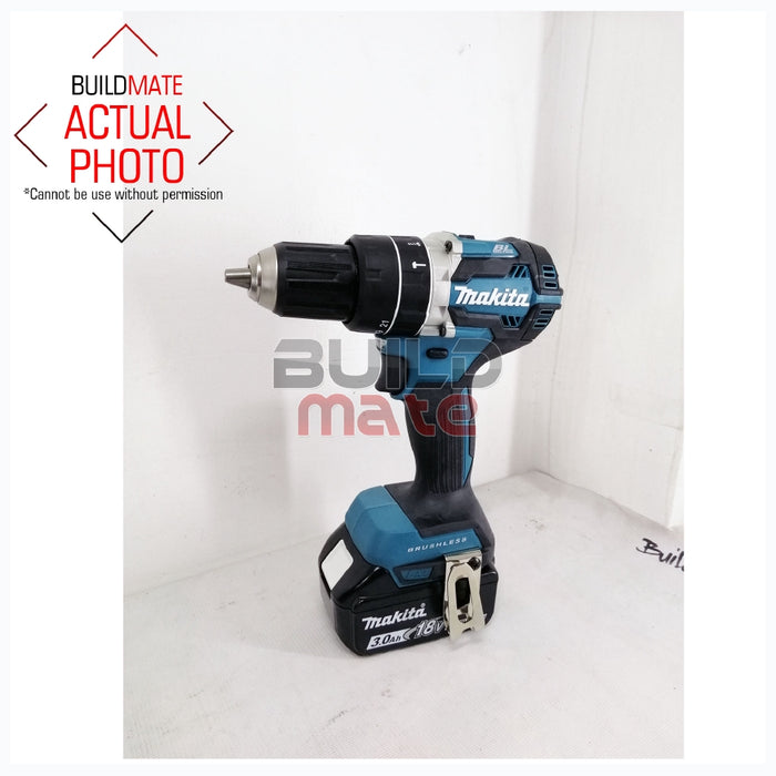 MAKITA BRUSHLESS Motor Cordless Hammer Driver Drill 18V DHP484RFE •BUILDMATE• 