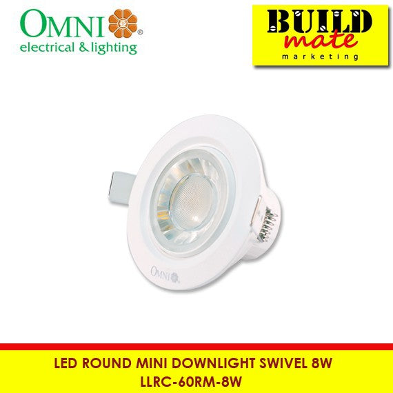 OMNI 60° Round Swivel Mini Downlight LLRC-60RM-8W •BUILDMATE•