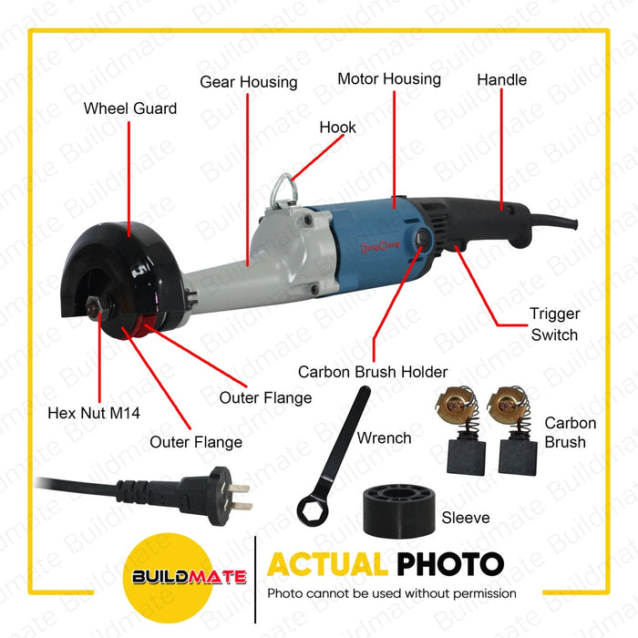 DONG CHENG Straight Grinder 710W DSS125B •BUILDMATE•