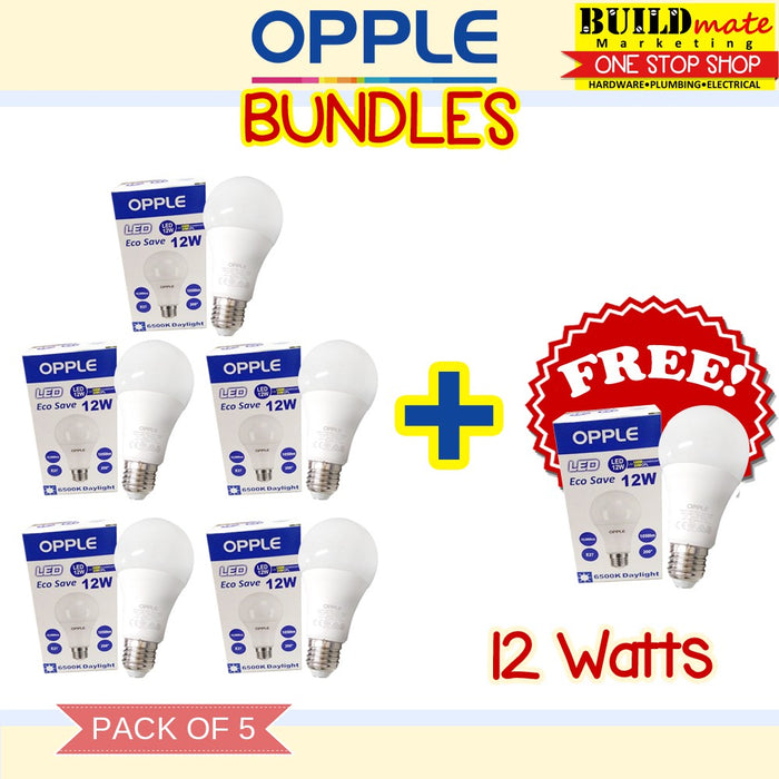 Opple Eco Save LED Bulb 12 Watts PACK OF 5+1