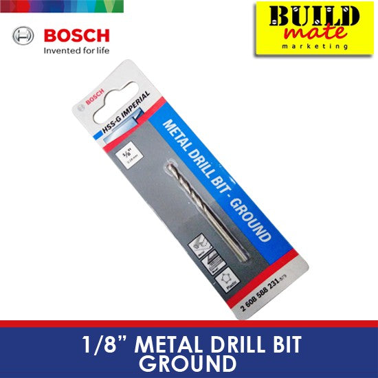 BOSCH 1/8" Metal Drill Bit - Ground •BUILDMATE•