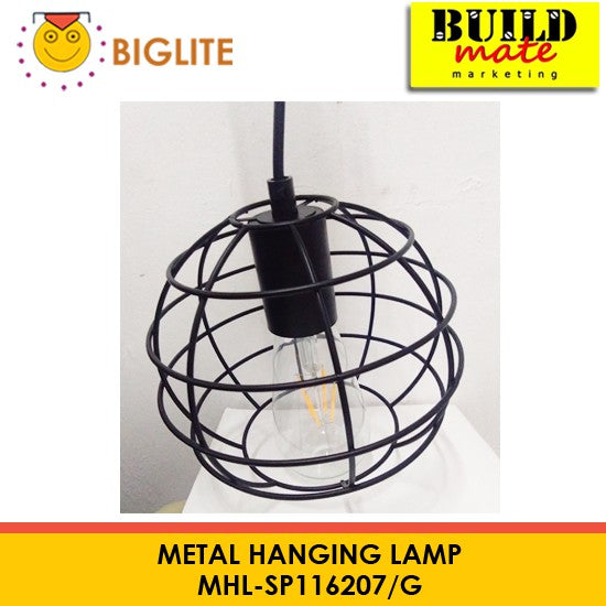 BIGLITE Metal Hanging Lamp MHL-SP116207/G •BUILDMATE•