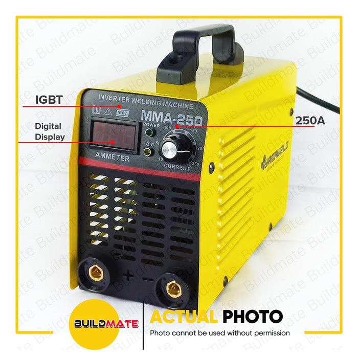 YAMAWELD 250A Japan Technology DC Inverter IGBT Compact Welding Machine ARC-250A •BUILDMATE•