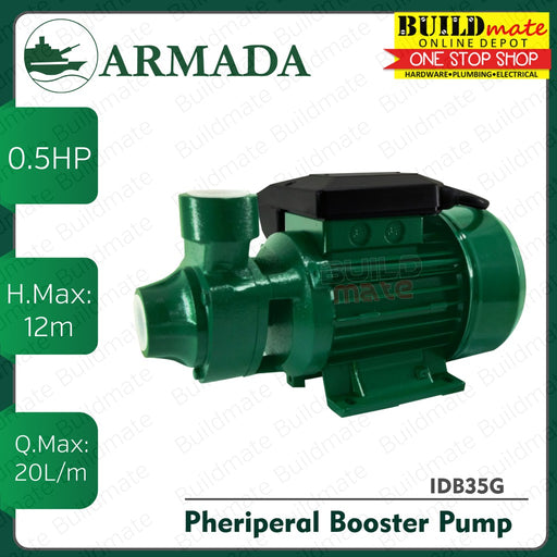 ARMADA 0.5HP Peripheral Jet Booster Pump 370W IDB35G BUILDMATE