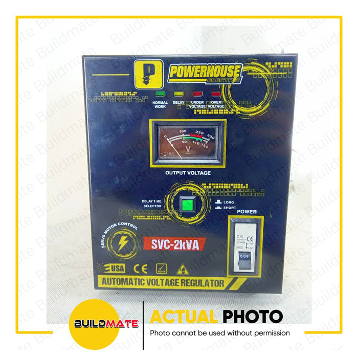 BUILDMATE Powerhouse Electric Automatic Voltage Regulator 2KVA | 3KVA | 5KVA | 10KVA SERVO MOTOR PHE