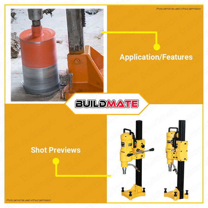 POWERHOUSE USA Stand Mount Core Drill Machine 205mm Capacity 4000W PH-CDM-205MM •BUILDMATE• PHPT