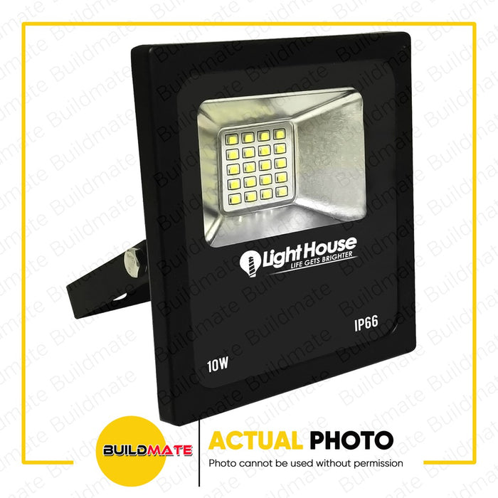 LIGHTHOUSE Weatherproof LED Floodlight 10W WARM WHITE | DAYLIGHT SOLD PER PIECE •BUILDMATE• PHLH