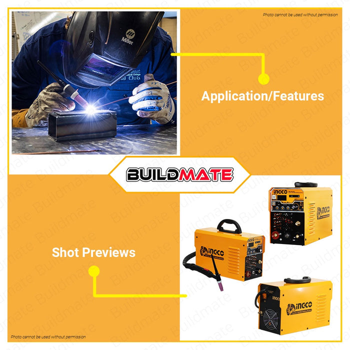 INGCO Dual 2 in 1 TIG / MMA Portable Inverter Welding Machine TIG1601 •BUILDMATE• IPT