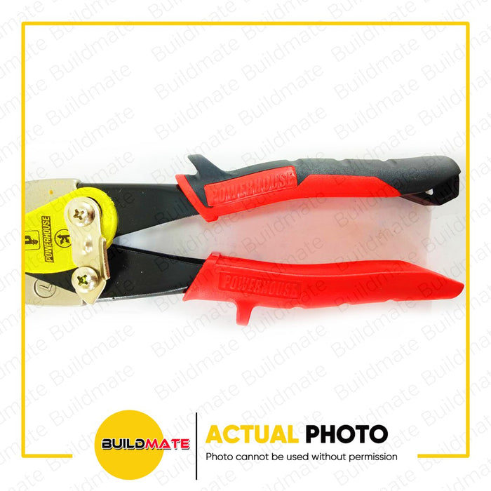 BUILDMATE Powerhouse Aviation Snips Left Cutting 10" RED HANDLE - PHHT