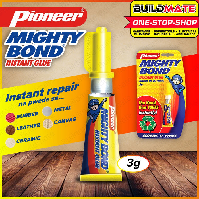 PIONEER Mighty Bond Shoes 3G Shoe Glue Instant Glue Shoe Repair Liquid —  Buildmate
