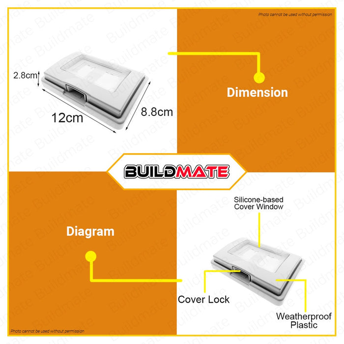 OMNI Weatherproof Cover for Switch and Outlets WPP-603 •BUILDMATE•