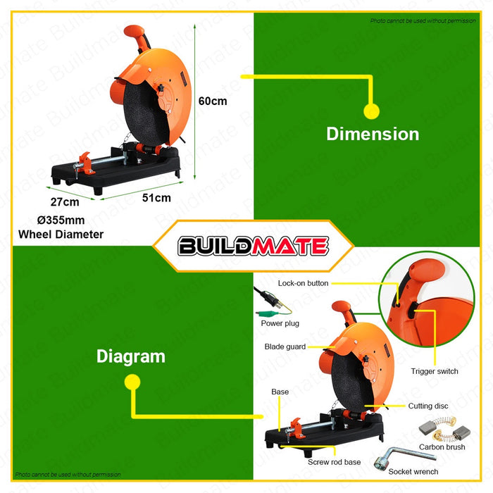 HOYOMA JAPAN Chop Saw Cut Off Machine CM2000 | CM355 100% ORIGINAL / AUTHENTIC •BUILDMATE•