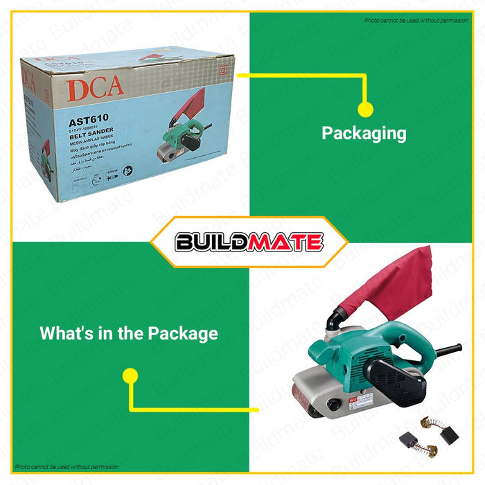 DCA Belt Sander 1200W AST610 •BUILDMATE•