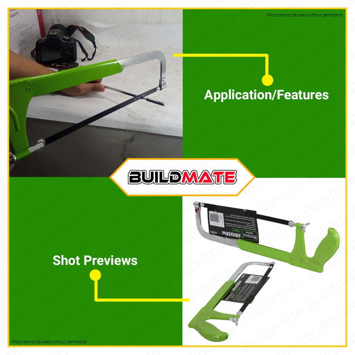 HOYOMA JAPAN Hack Saw Hacksaw with Blade 12" 300mm For Metal HS3005 | HS7061 | HS8016 •BUILDMATE•