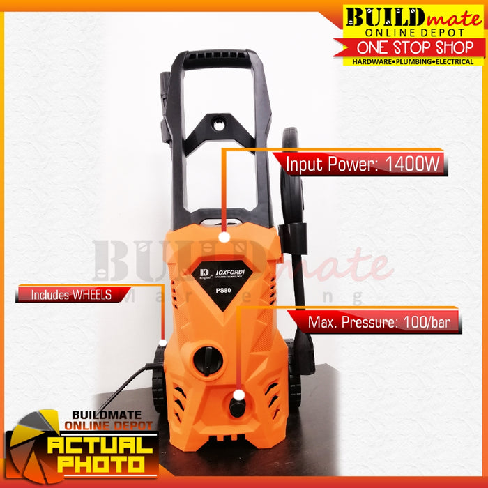 OXFORD BUY 1 TAKE 1 Pressure Washer 1400W PS80 •BUILDMATE•