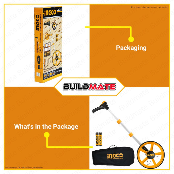 BUILDMATE Ingco Digital Display Measuring Wheel Meter With Stand Metric & Inch HDMW01 | HDMW23 • IHT