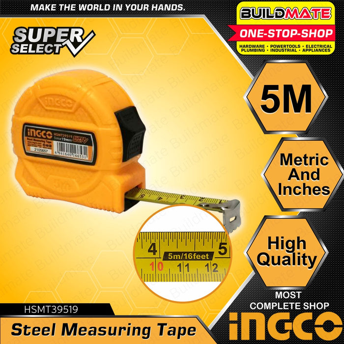 INGCO Steel Measuring Tape 3M | 5M | 8M With Metric And Inch SUPER SELECT [SOLD PER PIECE] HT2