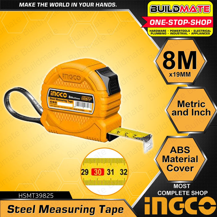 INGCO Steel Measuring Tape 3M | 5M | 8M With Metric And Inch SUPER SELECT [SOLD PER PIECE] HT2